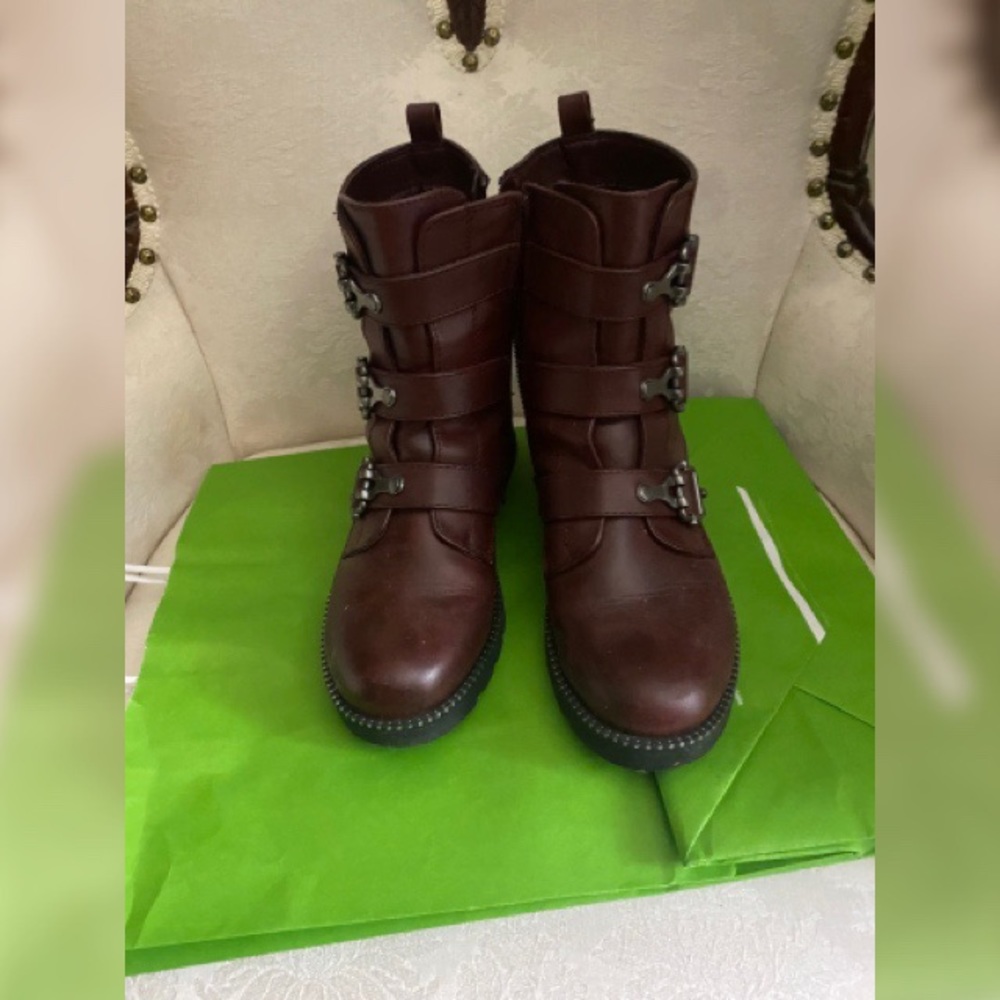 Burgundy Ankle boots